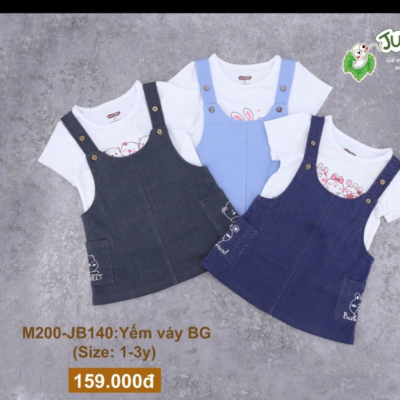 JUDOBY - Sét yếm váy BG chất modal sợi gỗ sồi siêu xinh cho bé 1-3y ( JB140)