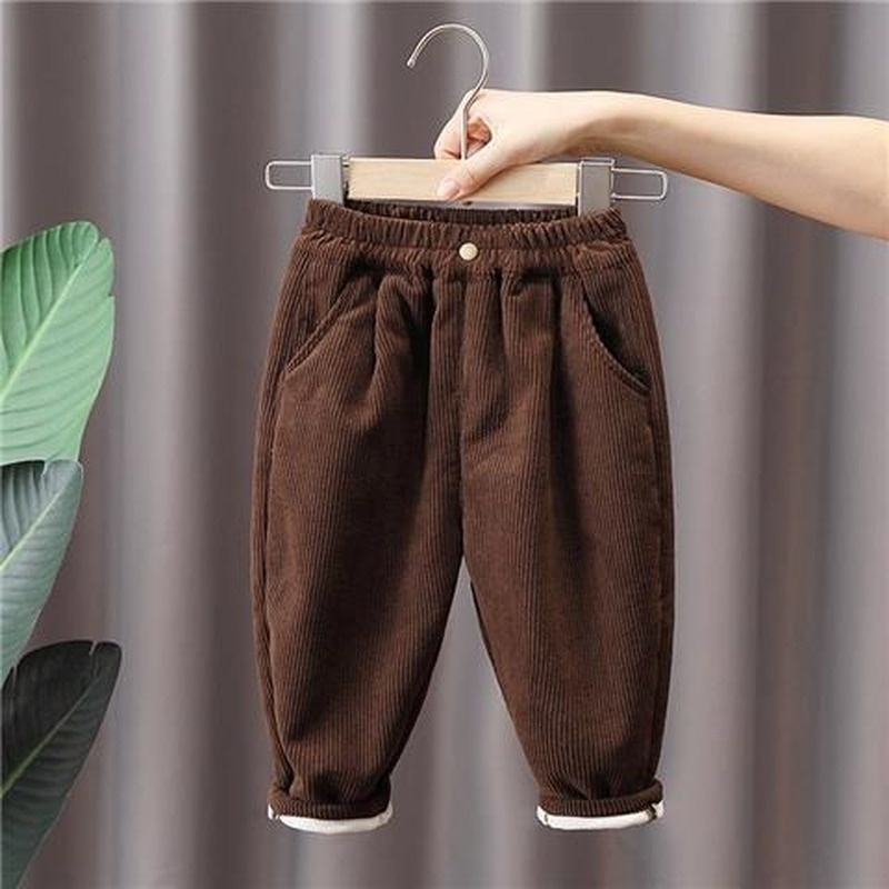 Quần dài nhung dày giữ ấm thời trang dành cho bé trai