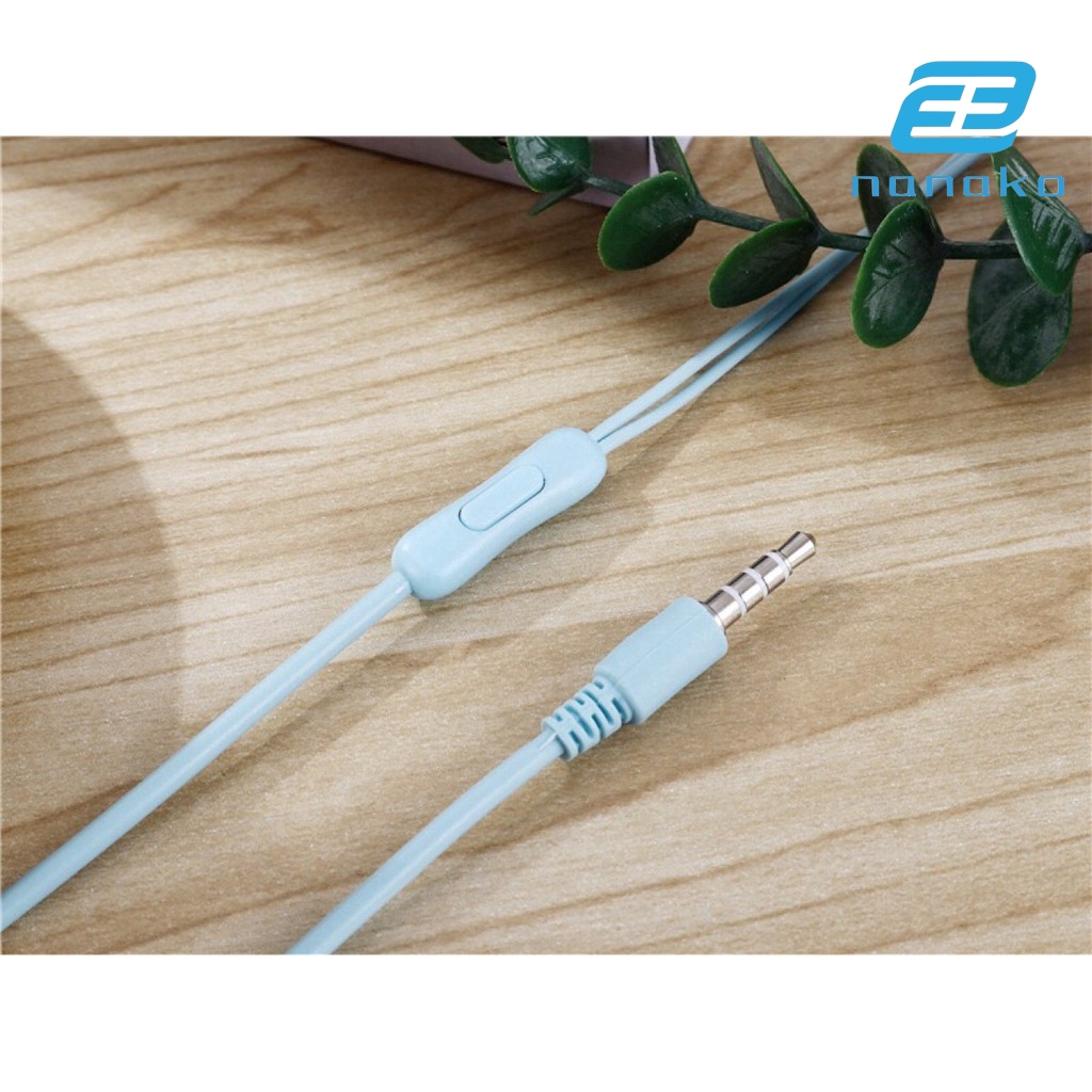 Tai Nghe Chụp Tai Jack 3.5mm Âm Thanh Hifi Kabel 1.2m