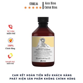 DẦU GỘI DAVINES NATURALTECH PURIFYING DÀNH CHO TÓC DA ĐẦU CÓ GÀU LÀM SẠCH GÀU  250ML - 1000ml hàng hiệu chính hãng