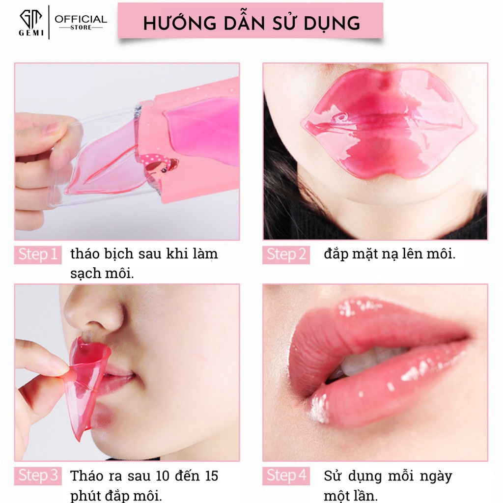 Mặt Nạ Dưỡng Môi 𝑭𝒓𝒆𝒆𝒔𝒉𝒊𝒑 Mask Dưỡng Môi Hồng Bioaqua - Nội Địa Trung