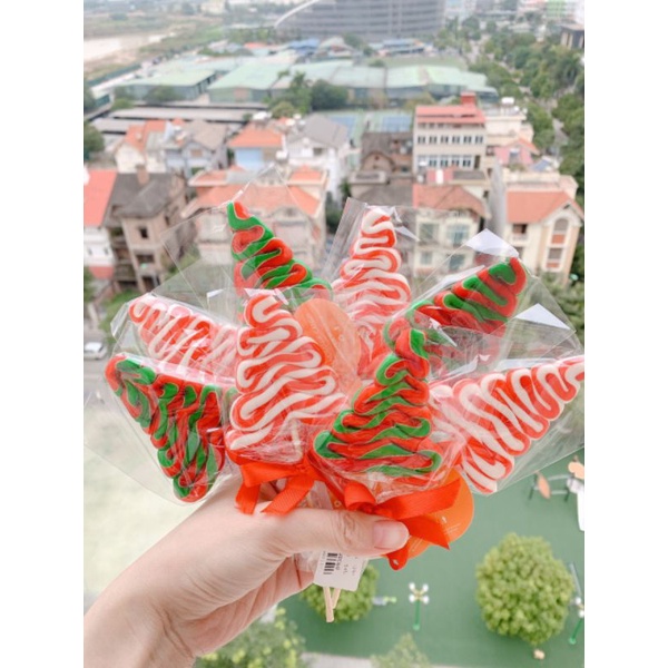 Kẹo mút hình cây - kẹo nghệ thuật handmade