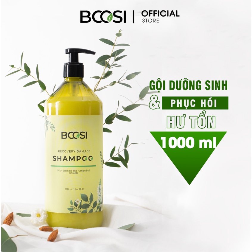 Dầu gội dưỡng sinh Bcosi phục hồi tóc hư tổn và bảo vệ da đầu Bcosi Recovery Damagae Shampoo 500/1000ml