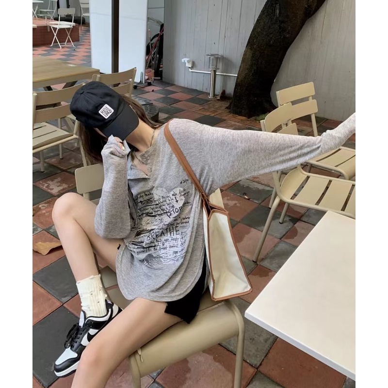 Áo Thun Tay Dài Chống Nắng Mùa Hè 2022 Kiểu Dáng Hợp Thời Trang Cho Nữ