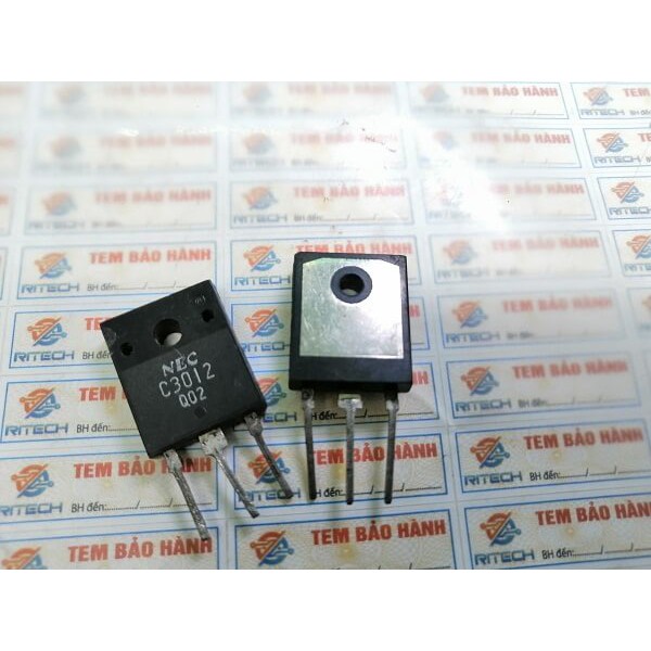 Combo 2 chiếc C3012, 2SC3012 Transistor NPN 15A 130V TO-3PF hàng tháo