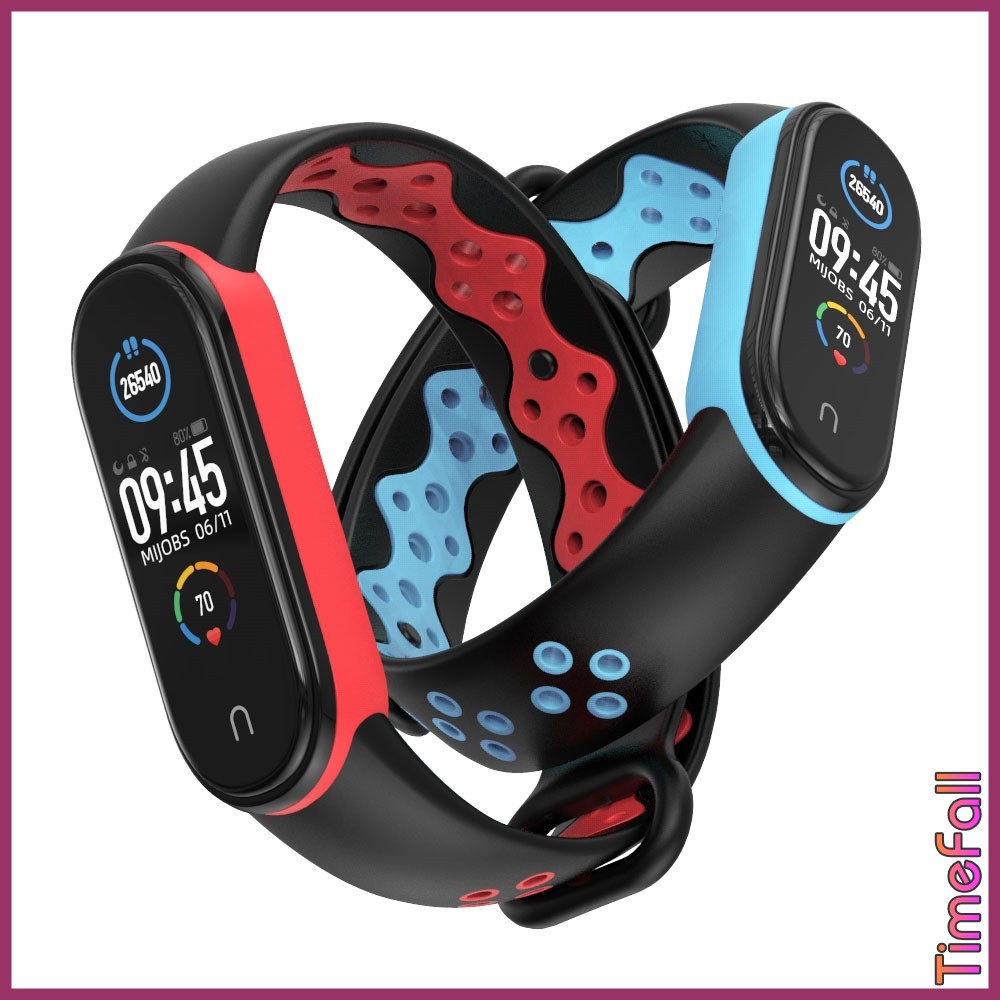 Dây đeo cao su mi band 6, Miband 5 thể thao chính hãng MIJOBS - dây đeo thay thế thể thao NIKE mi band 5, miband 6