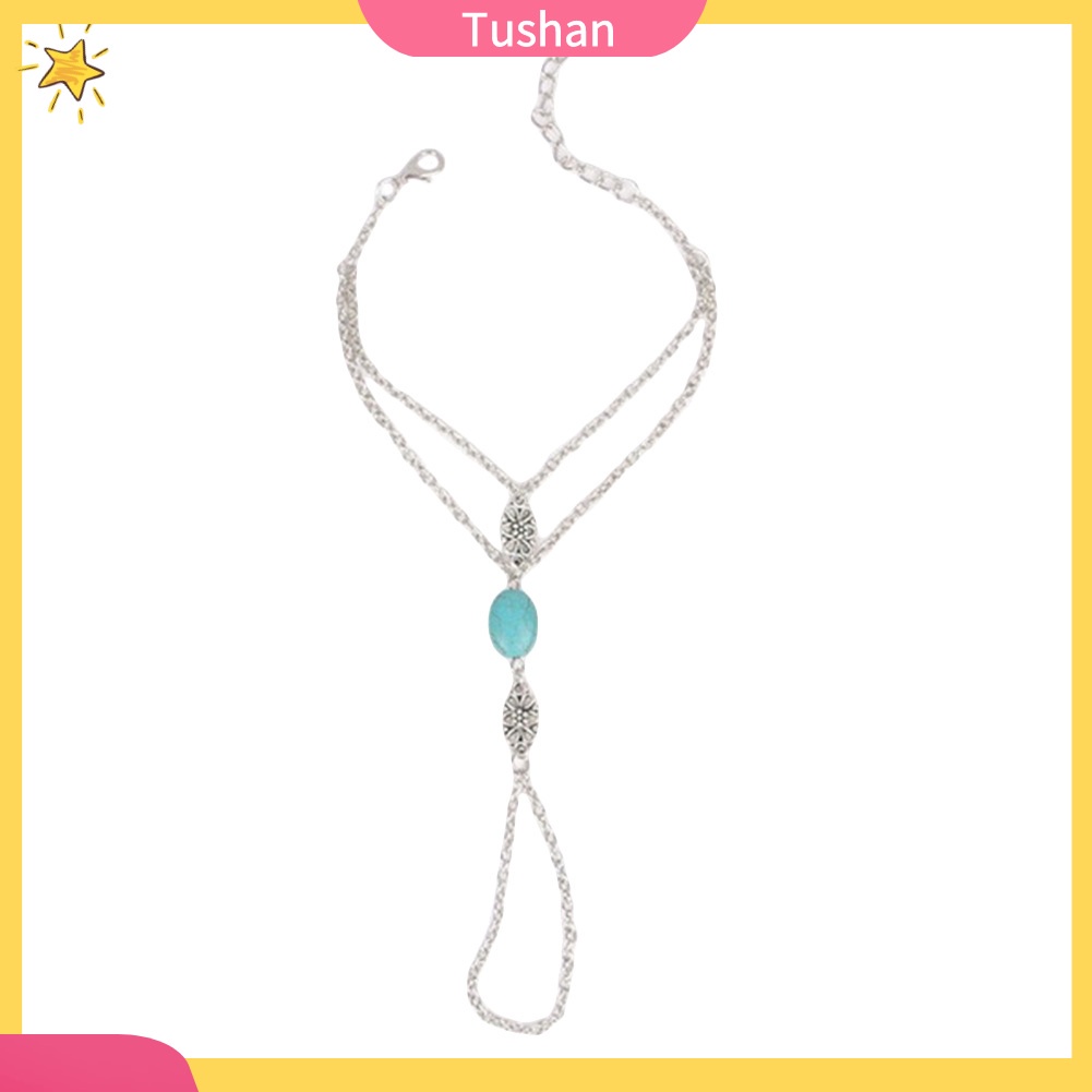 Vòng tay thời trang đính đá Turquoise cho nữ