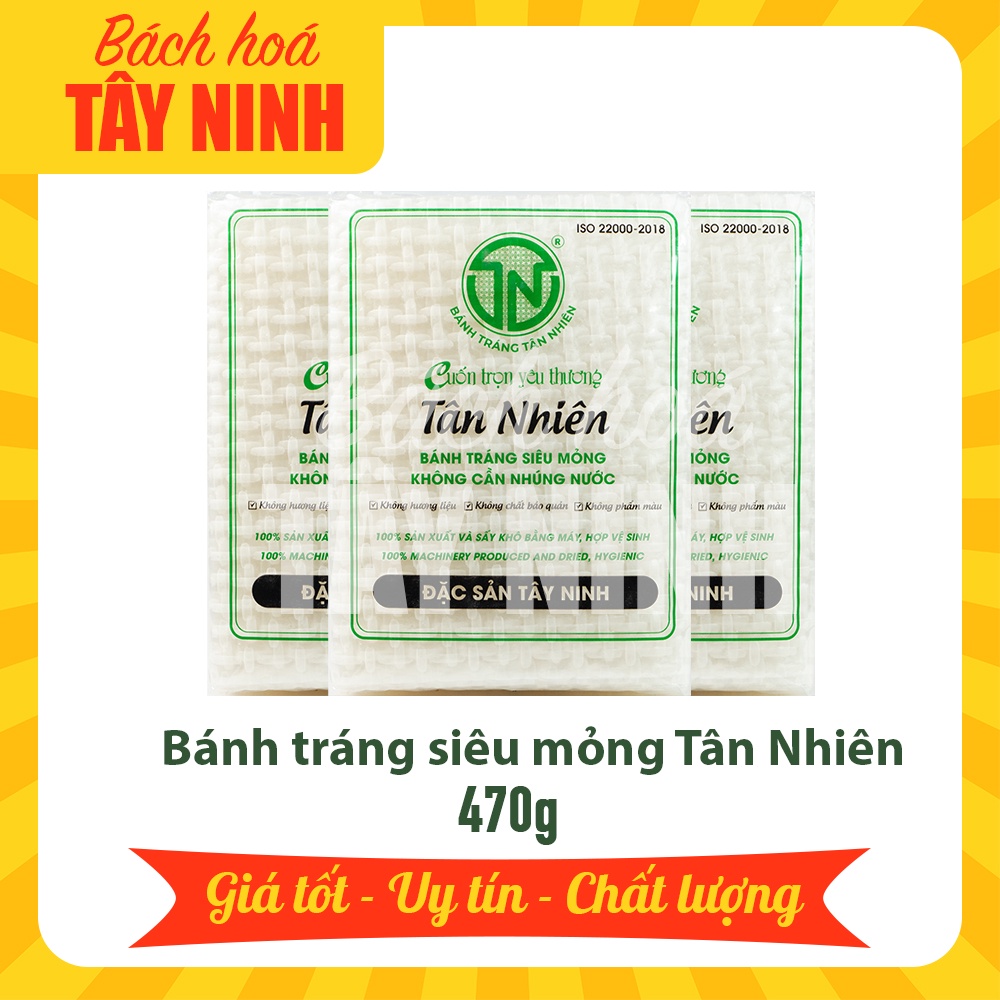 Bánh tráng 470g Tân Nhiên siêu mỏng Tây Ninh | BigBuy360 - bigbuy360.vn