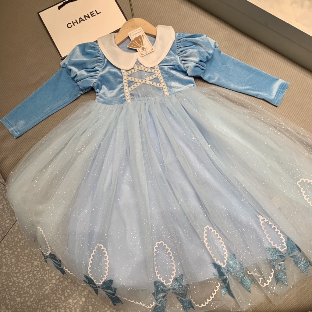 Đầm hóa trang công chúa Elsa cho bé gái