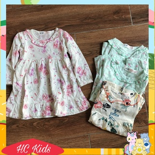 Váy thu đông cho bé, đầm bé gái hàng xuất siêu mềm mại hc kids