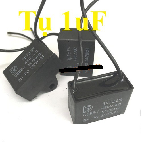 Tụ quạt điều hòa -  Tụ 1uF 450V - Tụ cao cấp loại tốt