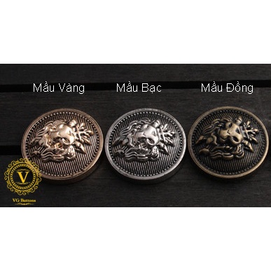 Cúc kim loại cao cấp, cúc sư tử , phù hợp áo vest nam và nữ, áo khoác măng tô, áo khoác dạ