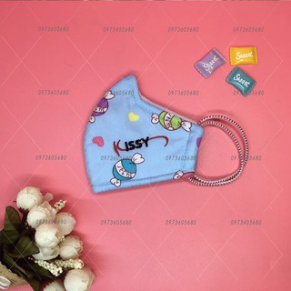 Khẩu Trang Kissy Sợi Hoạt Tính Cho Trẻ Em
