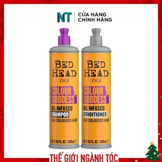 Dầu gội xả tigi bed head colour goddess dưỡng màu tóc nhuộm 400ml
