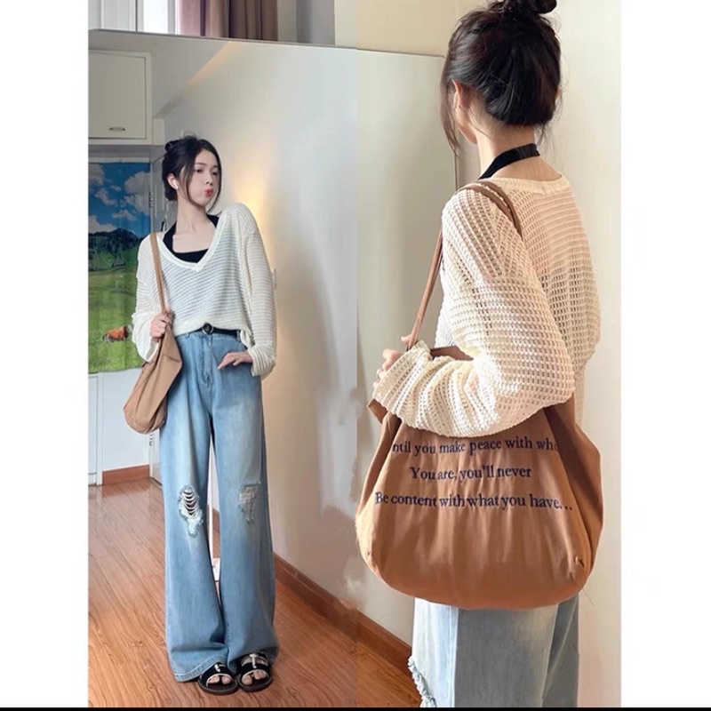 SET ÁO LƯỚI & ÁO CROPTOP PHONG CÁCH HÀN QUỐC CỰC XINH