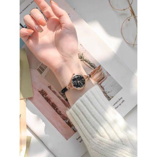 Đồng hồ nữ Kimio 6328 Dáng Lắc Cao Cấp - Màu Đen