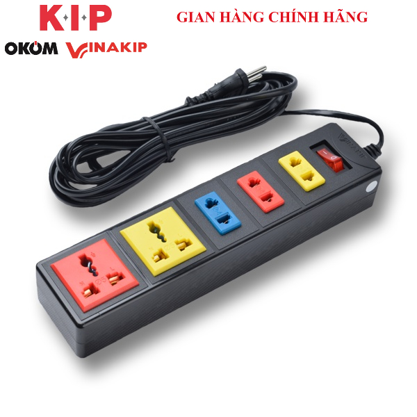 Ổ cắm VINAKIP 4 - 5 - 6 ngả liền dây N Series 3mét /5 mét