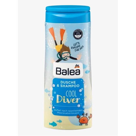 Balea Little Princess, 4in1 Sữa tắm, dầu gội cho trẻ em – Bill Đức