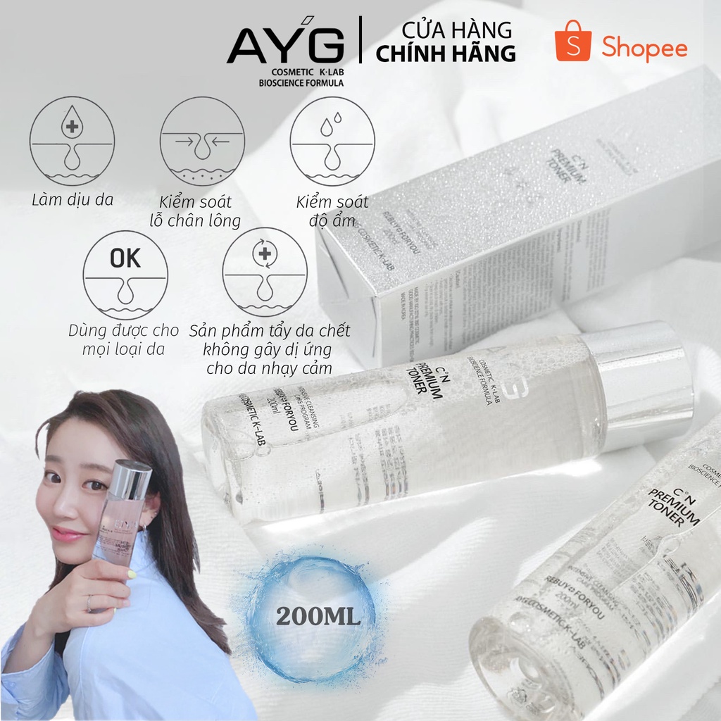 NƯỚC HOA HỒNG AYG - AYG CN PREMIUM TONER