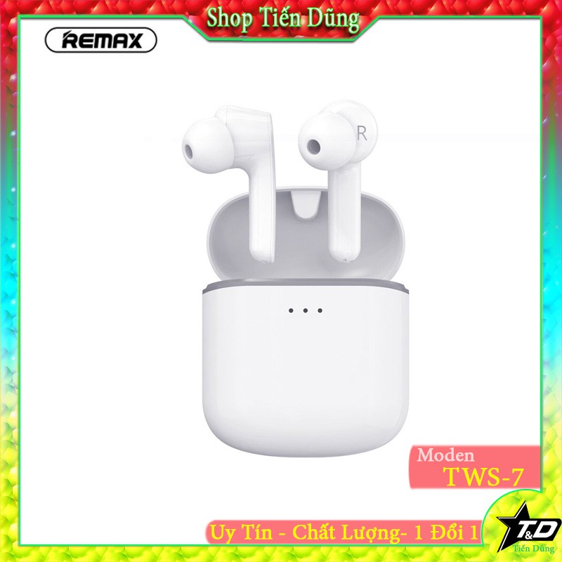 Tai nghe remax tws-7 bluetooth v5.0 tương đương tai nghe airpodss cho âm thanh true