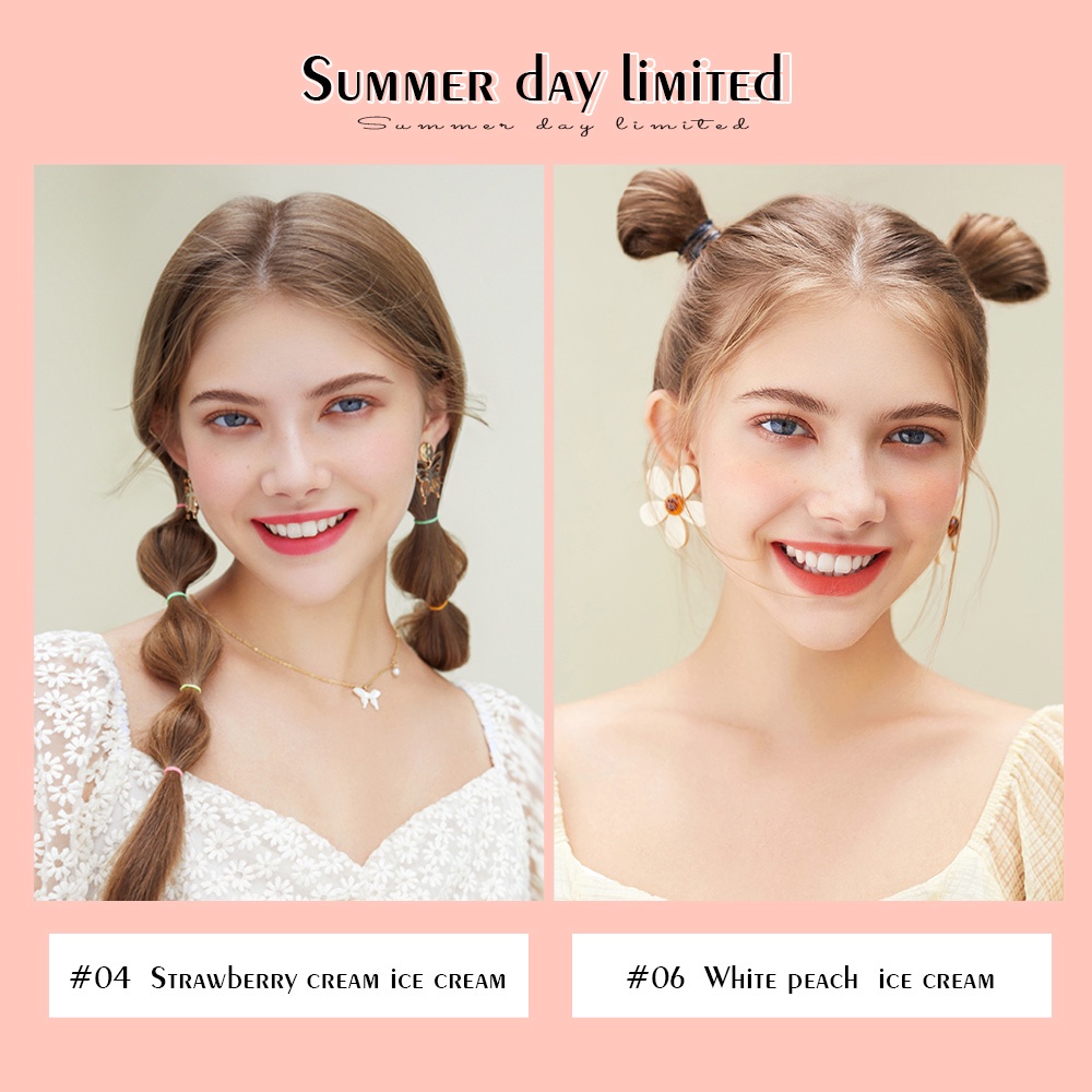 Son nhung SANIYE K1139 nhỏ nhắn với 6 màu tùy chọn quyến rũ cho nữ 10g