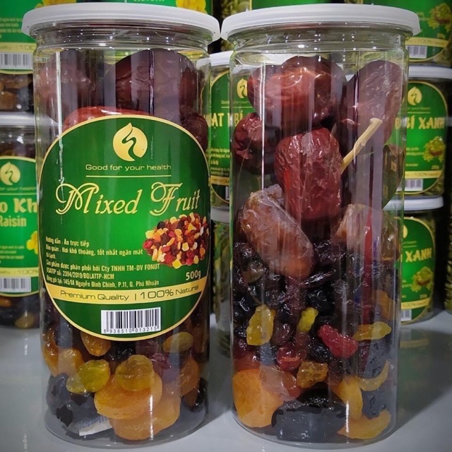 Mix trái cây sấy 500