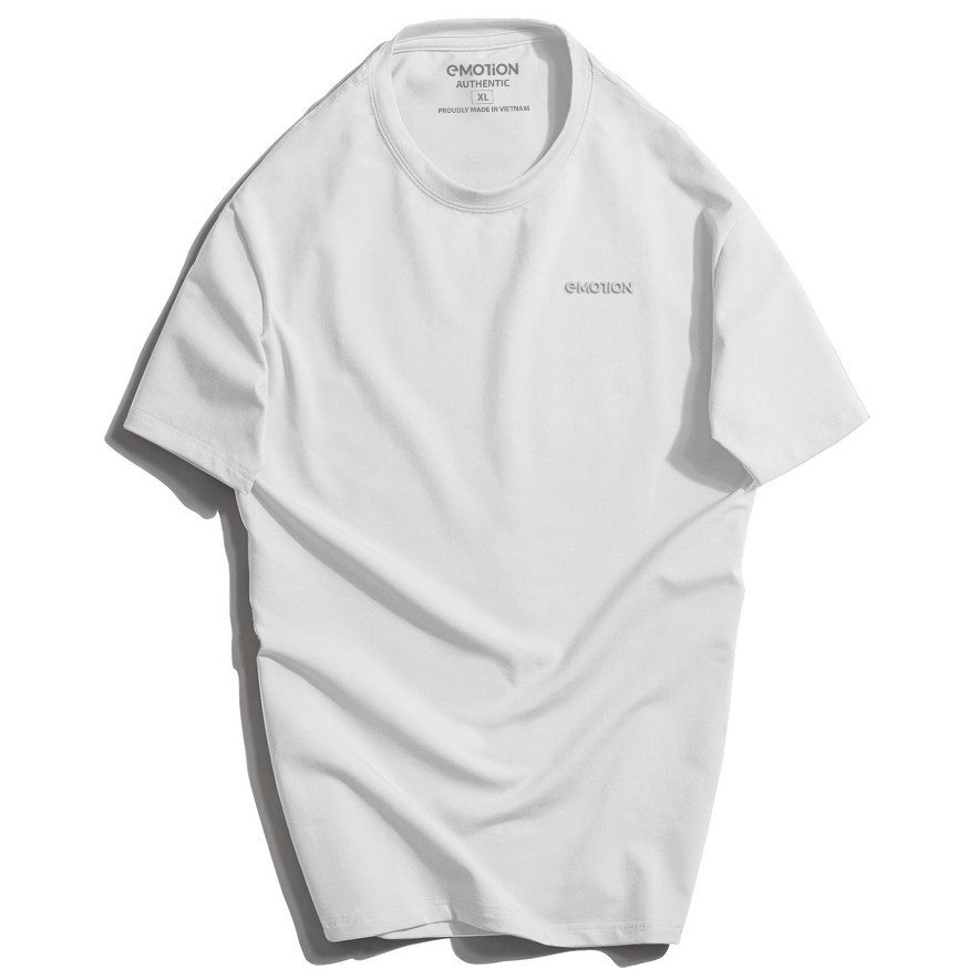 Áo phông nam cổ tròn EMOTION vải Cotton dày dặn, Áo thun form regular fit co giãn thoải mái | BigBuy360 - bigbuy360.vn