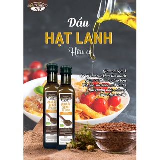 Dầu hạt lanh ép thô hữu cơ 250ml Probios