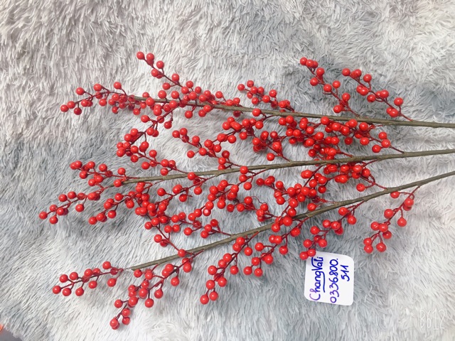 Cành đào đông trang trí dài 100cm 12 nhánh