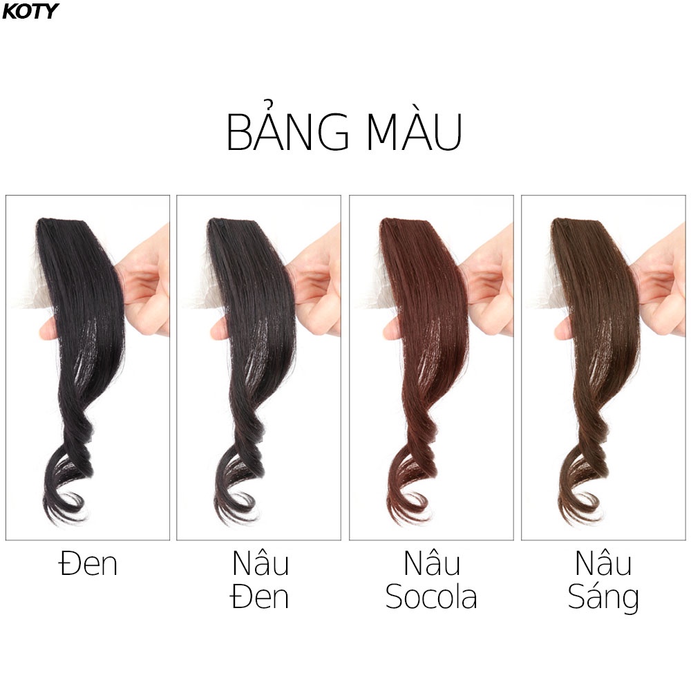 Tóc giả mái bay phong cách Hàn Quốc, tóc mái dài giả sang chảnh cho nữ