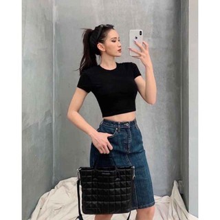 Áo crotop cộc tay dáng ôm siêu mát