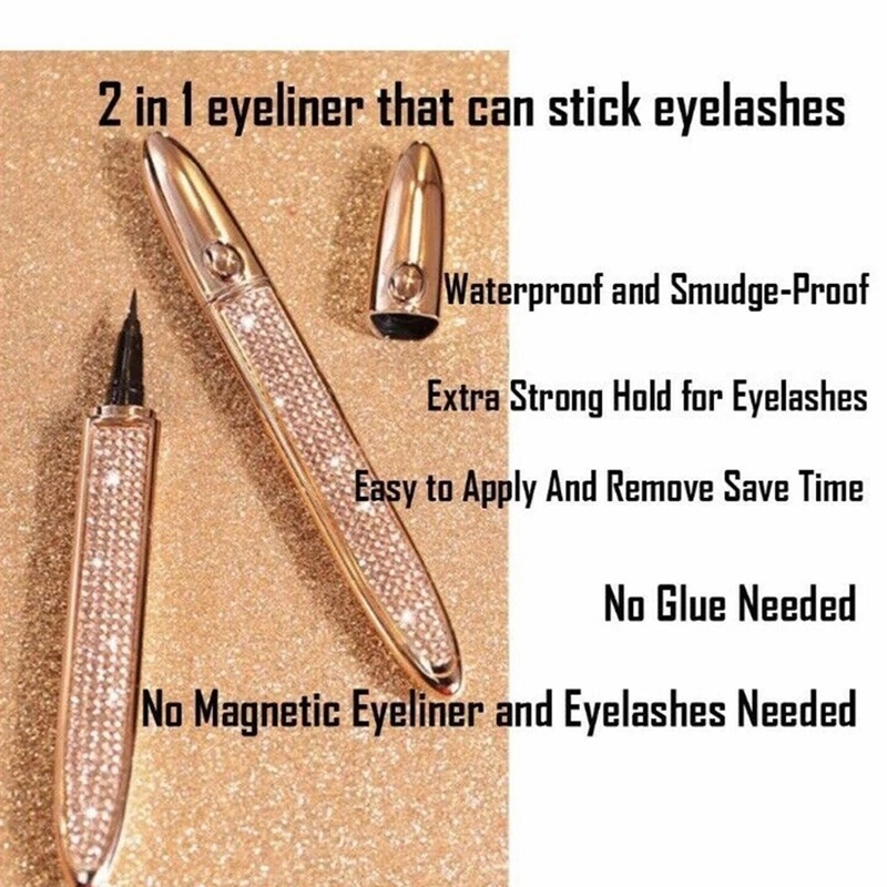 Bút Kẻ Mắt Dạng Lỏng Nhanh Khô Chống Thấm Nước Có Đầu Đóng Dấu Tiện Dụng