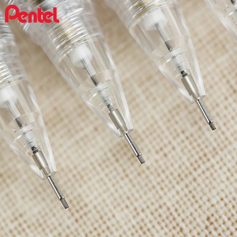 Bút Chì Kim /Bút Chì Bấm Thân Giữa Pentel PD105  Ngòi 0.5mm, Thân Trong/ Thân màu Đẹp Mắt /Vỏ Nhiều Màu