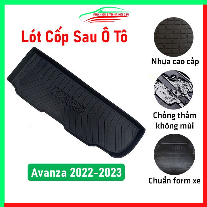 Thảm nhựa lót cốp Avanza 2022-2023 nhựa dẻo dày dặn đàn hồi tốt