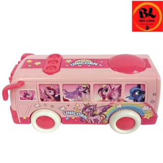 Đồ chơi xe buýt pony có pony di chuyển theo xe