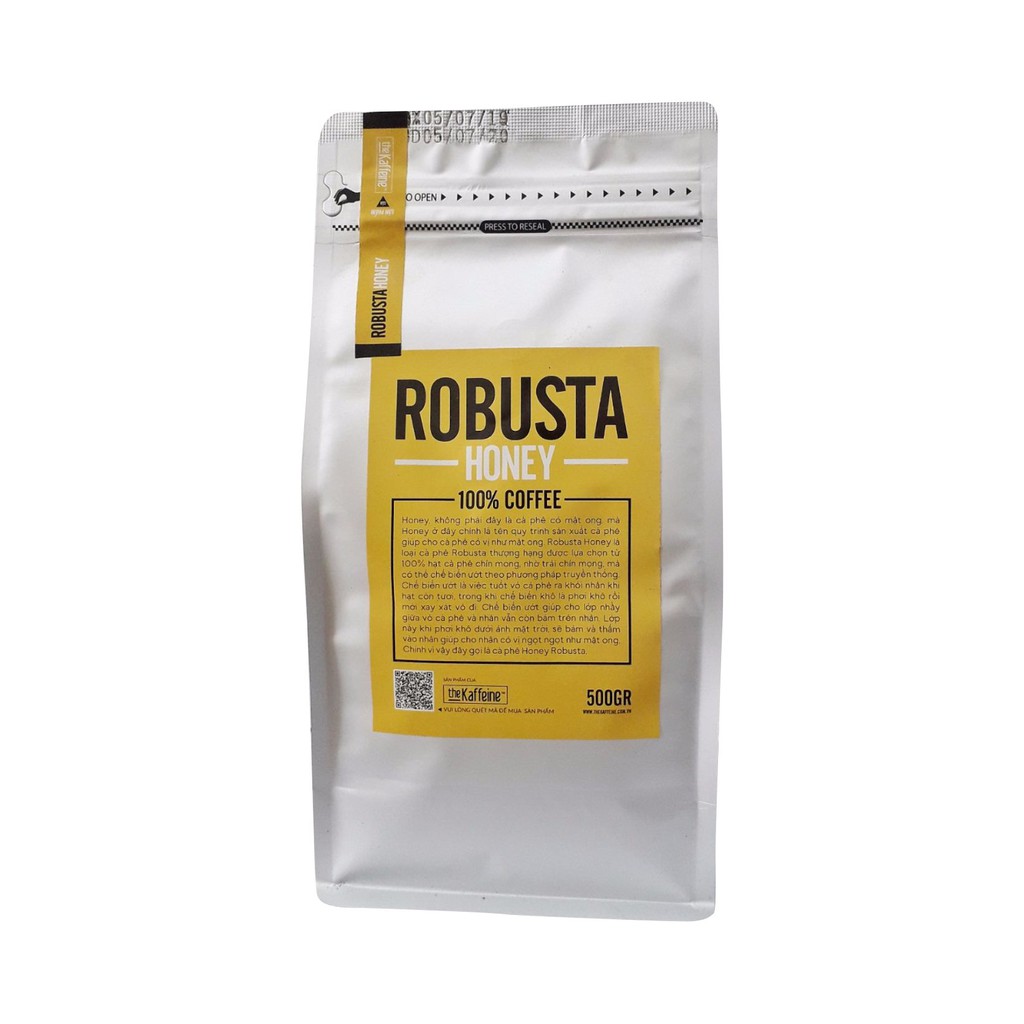 Cà phê rang nguyên chất Robusta Honey thượng hạng 1KG - The Kaffeine Coffee thumbnail