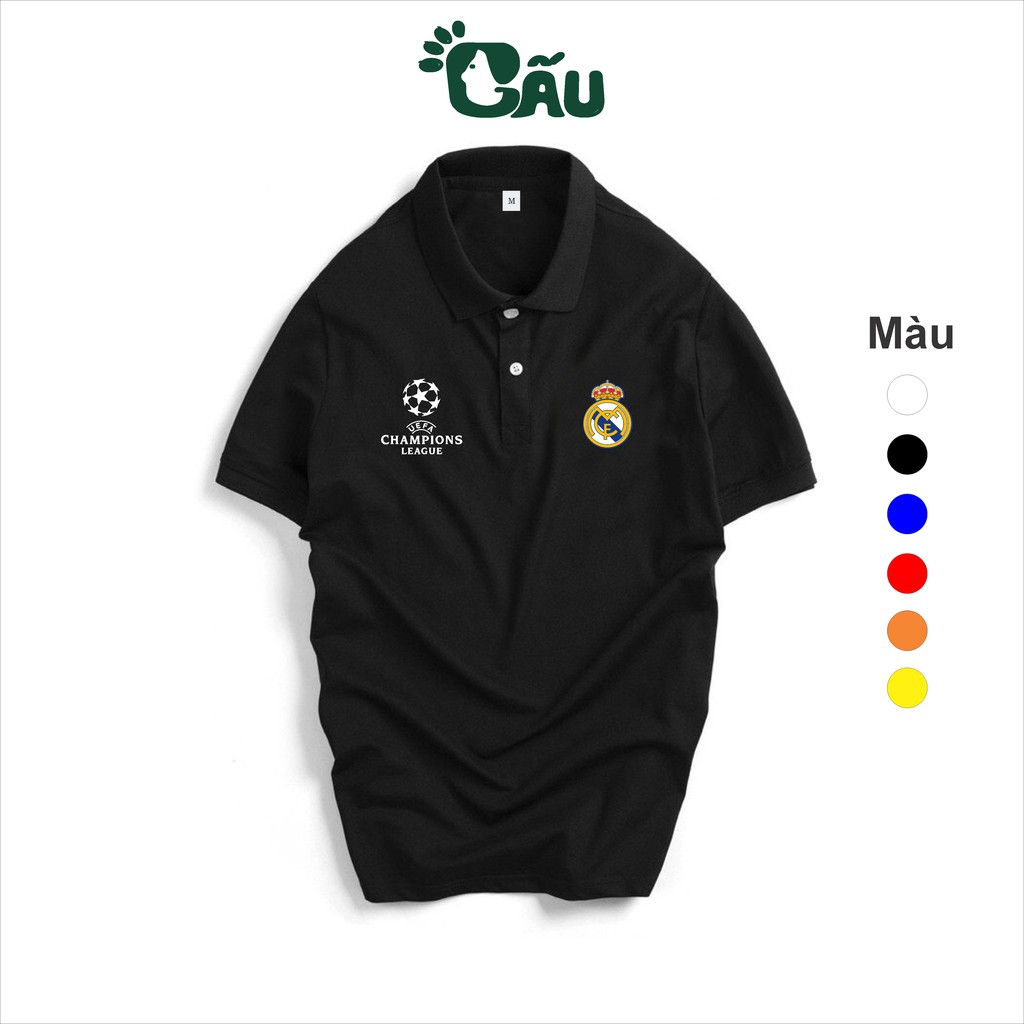 Áo thun Polo GẤU 194 Real - Barcelona - VietNam - Cheleas Unisex vải cá sấu Poly co dãn 4 chiều dày dặn form gerular fit | BigBuy360 - bigbuy360.vn