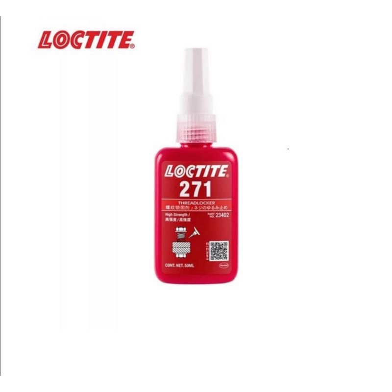 Keo loctite 271 - 50ml, keo khóa ren loctite 271 chống xoay ốc vít, bulong, lực khóa cao