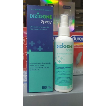 Dizigone Spray (xịt) 100ml - Xịt kháng khuẩn,không xót , không đau lành vết thương vượt trội