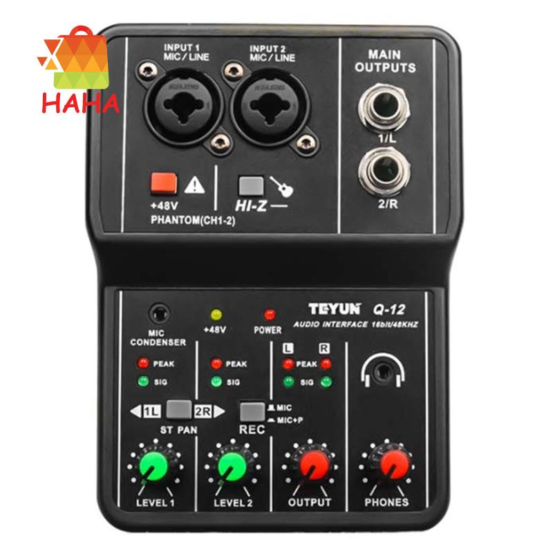 Bảng Mạch Âm Thanh TEYUN Q-12 Giao Diện 4 Kênh 48V Chuyên Dụng Cho Máy Tính Thẻ