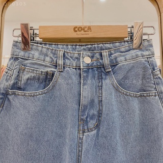 [QB0303] Quần jeans trơn cạp cao mã 03 (Có sẵn/Ảnh thật)