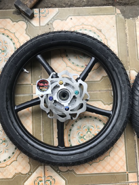 Combo mâm RCB 1.4-1.6 chế full Ex150/Y15zr / mx king+ vỏ Michelin city pro 60-70(ko kèm ốc đĩa Gr5)