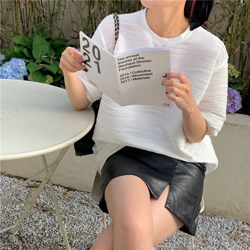 Áo Thun Nữ Oversize Dài Tay Cổ Tròn Thời Trang Hàn