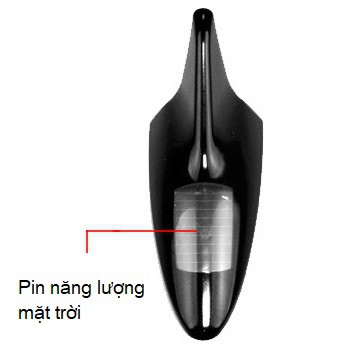 Vây cá mập TRANG TRÍ 8 led pin mặt trời KHÔNG CÓ ĂNG TEN xe hơi 7 màu thời trang