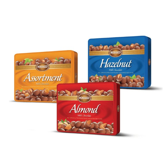 [ Quà Tặng, Biếu ] Sô Cô La Hạnh Nhân Almond Rossco Hazelnut - Malaysia