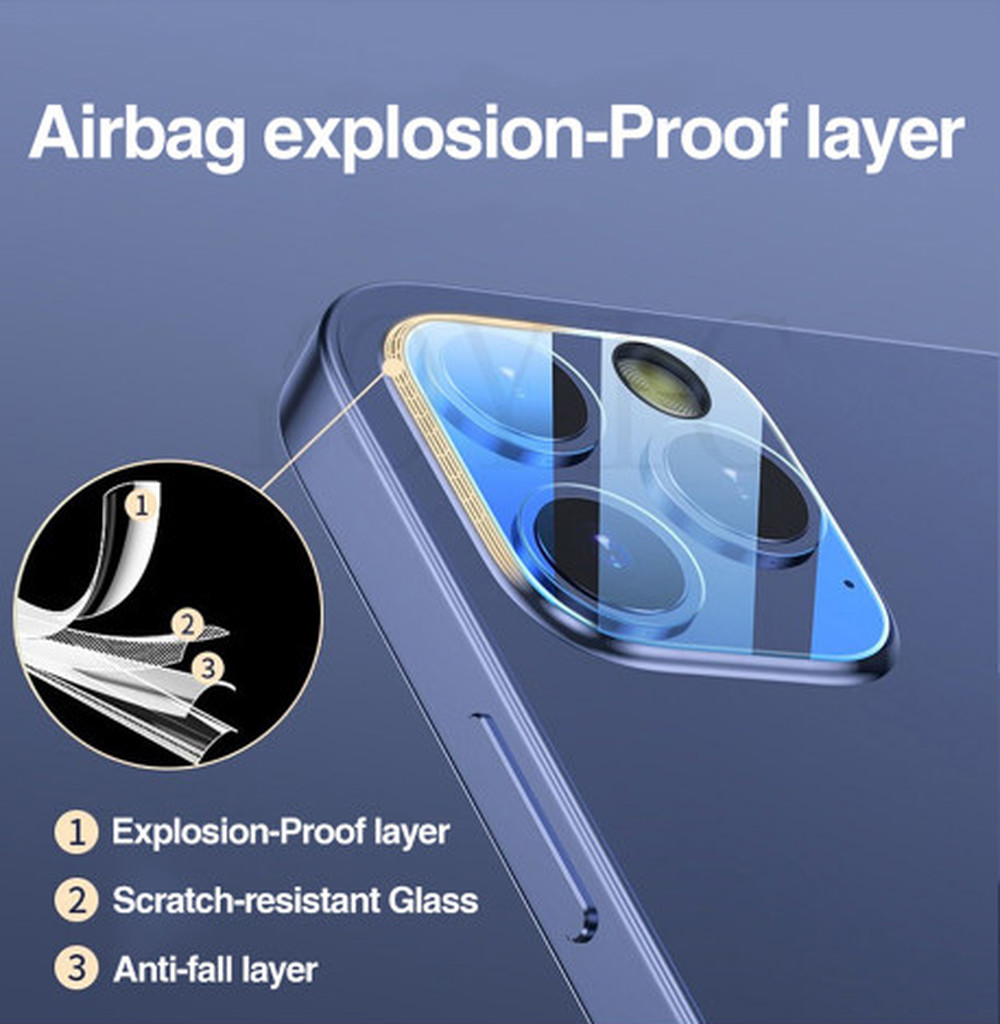 Kính cường lực máy ảnh mặt sau trong suốt 3D Bảo vệ màn hình cho Iphone 13 Pro max 13mini 11 Pro max 12 Pro Max Film Tempered Glass