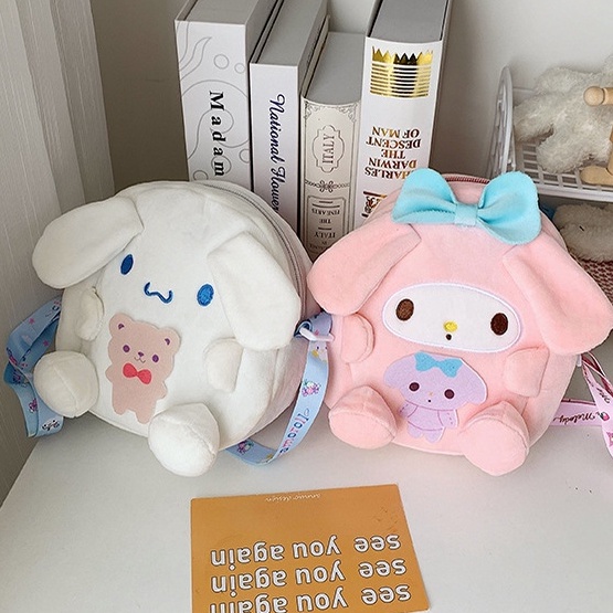 SANRIO Túi Đeo Chéo Hình Hoạt Hình Dễ Thương Cho Bé