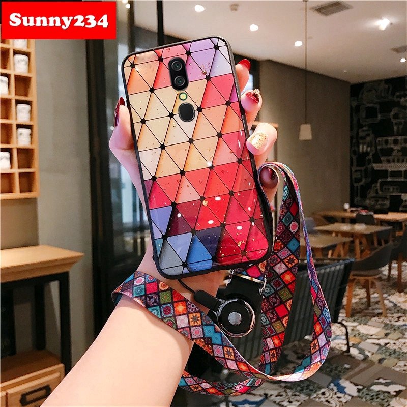 Shiny Gold Foil Phone Soft Case OPPO A52 A92 A92S A5 A9 A5S A7 A12 A31 2020 Case Realme C11 X50 6 3 5s 5i 5 Pro C3