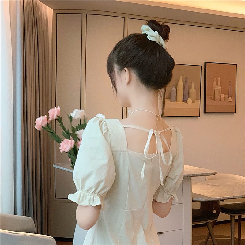 Đầm Tay Ngắn Màu Tím Thời Trang Mùa Hè Cho Nữ | BigBuy360 - bigbuy360.vn