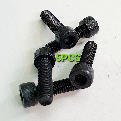 Gói 5 Con BuLon Lục Giác Chìm Đầu Trụ Kích Thước 8mm x 30mm Độ Bền 12.9 Thép Màu Đen